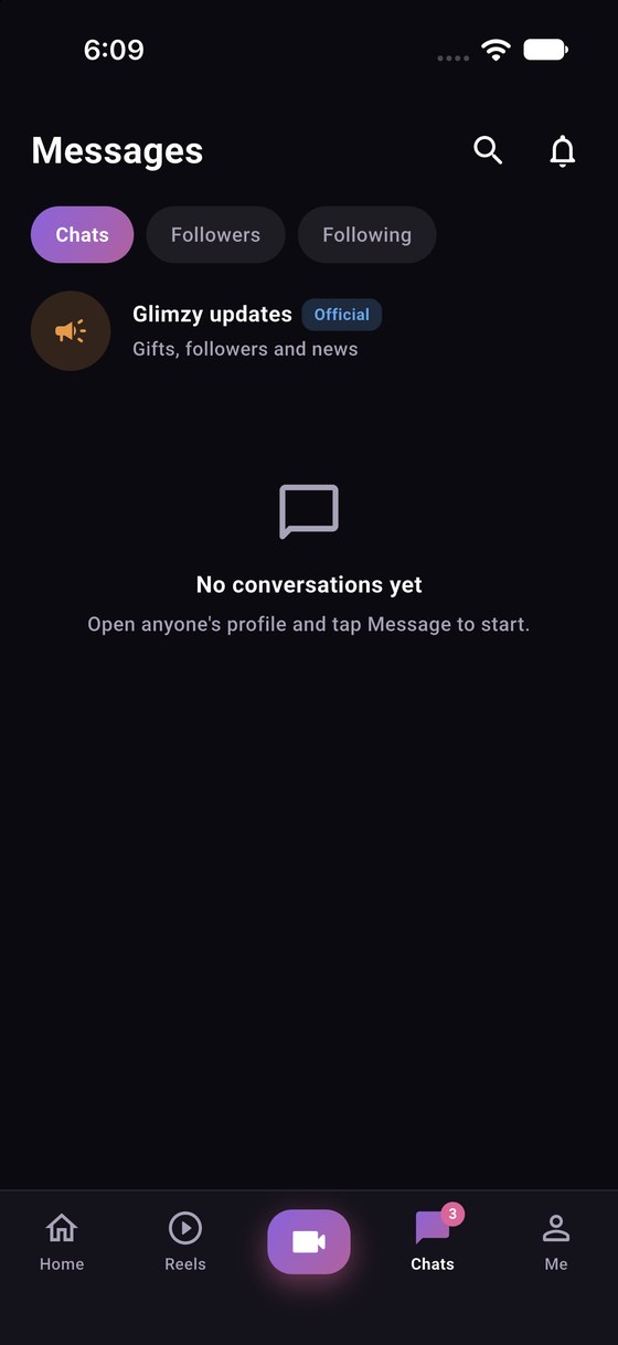 Glimzy messages